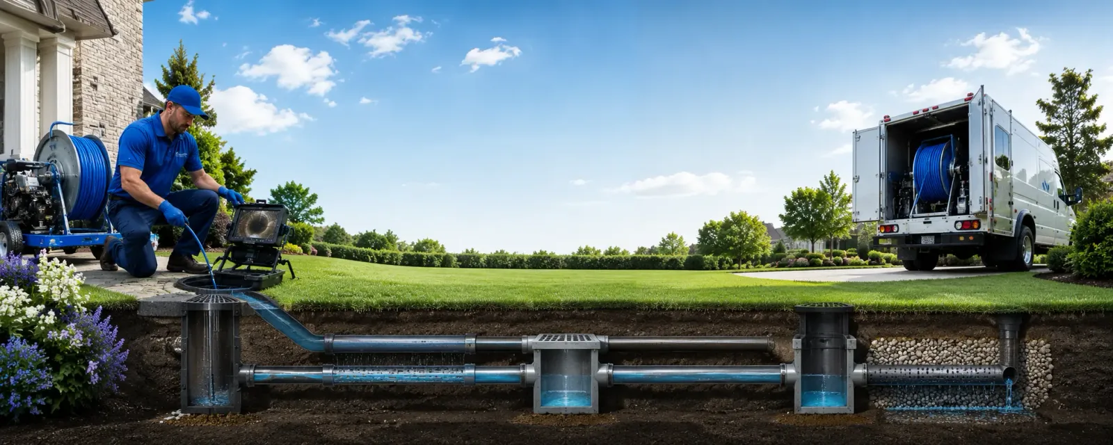 Outdoor drain cleaning information for Keene, CA